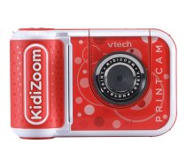 VTech Kidizoom Print Cam Bērnu Digitālā Kamera ar Printeri, 5MP, 2.4" Ekrāns, HD Video, Sarkana