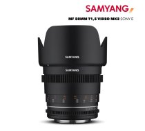 Samyang MF 50mm T1.5 VDSLR MK2 Objektīvs paredzēts Sony E