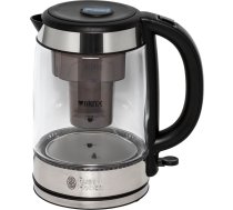 Russell Hobbs 20760-57 Clarity elektriskā tējkanna, nerūsējošais tērauds/stikls, 1.7L, 2200W