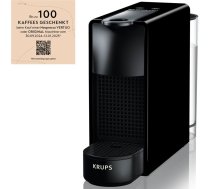 Krups XN 1108 Essenza Mini Nespresso kafijas automāts, kompakts dizains, melns