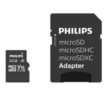 Philips MicroSDHC Card 32GB Class 10 UHS-I U1 + Adapteris