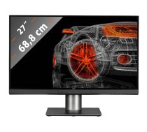 Dell UP2720Q Grafiskais monitors, 27 collas, 4K UHD 3840x2160 izšķirtspēja, 60Hz, IPS panelis, iebūvēts kolorimetrs, melns