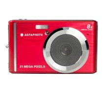 AgfaPhoto Realishot DC5200 Digitālā Fotokamera 21MP, 2.7" Ekrāns, 1080p Video, Sarkana