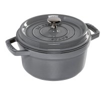 Staub La Cocotte, 20cm, apaļa, čuguns, grafīta pelēks