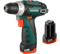 Metabo PowerMaxx BS Basic Set akumulatoru urbis, jostas stiprinājums, 2x2Ah akumulatori, lādētājs un piederumu komplekts koferī