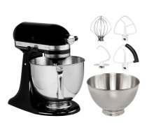 KitchenAid Artisan 5KSM175PSEOB virtuves kombains, 300W, 4,8 l bļoda, 10 uzgaļi, Onyx melna