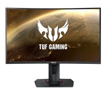 Asus VG27WQ TUF Gaming Spēļu monitors, 27 collas, WQHD 2560x1440 izšķirtspēja, 165Hz, VA panelis, izliekts ekrāns, melns