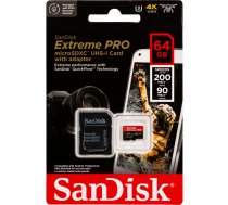 SanDisk microSDXC 64GB Extreme Pro A2 C10 V30 UHS-I U3