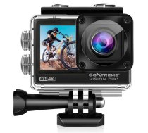 GoXtreme Vision DUO 4K sporta kamera, 4K, 20 MP, 2 collu ekrāns, WiFi, melns