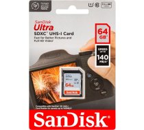 SanDisk Ultra SDXC UHS-I 64GB 140MB/s SDSDUNB-064G-GN6IN