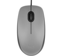 Logitech M110 Silent Datorpele, optiskā, 1000 DPI, klusā, melna