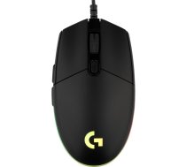 Logitech G203 black, 8000 DPI, Optiskā pele, ar vadu, Gaming, RGB