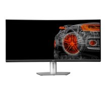 Dell S3423DWC Ofisa monitors, 34 collas, WQHD 3440x1440 izšķirtspēja, 100Hz, VA panelis, izliekts ekrāns, melns