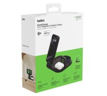 Belkin BOOST Charge 3in1 Qi2 15W magnētiskais lādēšanas statīvs, Zils