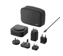 Belkin Boost Charge PRO Qi2 3in1 magnētiskais ceļojuma lādētājs + Padoms WIZ024hqBK