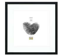 Deknudt S66KF2 P1 30x30 Wood melns ar Passepartout