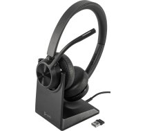 HP Poly Voyager 4320 MS stereo ar statīvu USB-C