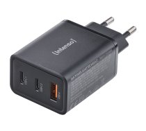 Intenso strāvas adapteris W65ACC GaN 2x USB-C 1x USB-A 65W melns