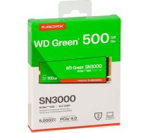 Western Digitāls Green SSD 500GB M.2 2280 PCI 4.0 SN3000