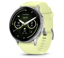 Garmin Venu 4 45mm Silikona siksna pelēks/sudrabs/citrons