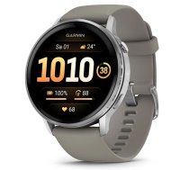 Garmin Venu 4 45mm Silikona Siksna melna/sudraba/pelēka
