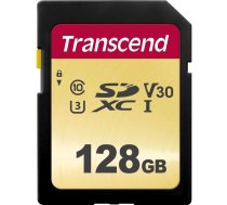Transcend 128GB SDXC atmiņas karte Class 10 UHS-I U3 V30 (R 95MB/s W 65MB/s)