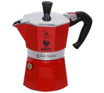 Bialetti Moka Express 3TZ sarkana kafijas kafijas krūze