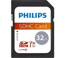Philips SDHC Atmiņas Karte, 32GB, 10. Klase, UHS-I U1