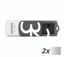 Philips USB 3.0 2 gab. komplekts 32GB Vivid Edition ēnu pelēks