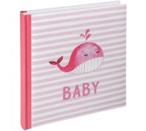 Walther Sam rozā 28x30,5 50 baltas lappuses Babyalbum UK183R