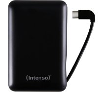 Intenso Powerbank XC10000 melns USB-A + USB-C ar Kabelis 10000 mAh