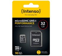 Intenso microSDHC 32GB 10. klases UHS-I U1 veiktspēja