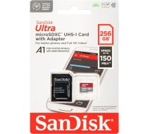 SanDisk Ultra microSDXC A1 256GB 150MB/s adapteris SDSQUAC-256G-GN6MA