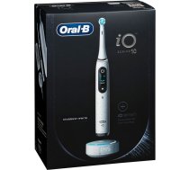 Oral-B iO Series 10 elektriskā zobu birste, Stardust White, AI vadība, uzlādes stacija