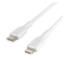 Belkin BOOST Charge Lightning USB-C kabelis 2m, Balts