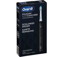 Oral-B Pulsonic Slim Clean 2000 elektriskā zobu birste, melna, plāns dizains