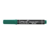 Pica permanentais marķieris 2-6mm, ķīļveida uzgalis, zaļš
