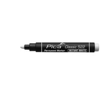 Pica Permanentais marķieris INSTANT balts, ar lodītes galu, 1-4mm