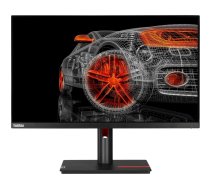 Lenovo ThinkVision P24h-30 Grafiskais monitors, 24", QHD 2560x1440 izšķirtspēja, 60Hz, IPS panelis, USB-C, melns