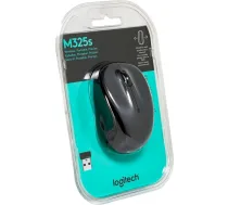 Logitech M325s Bezvadu pele, Tumša sudraba