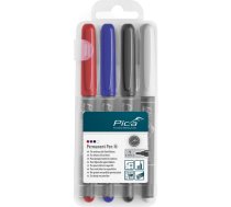 Pica Permanent-Pen 1,0mm asorti ar Instant-White-Pen pildspalvu