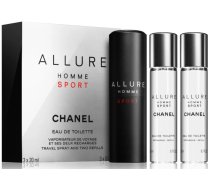 Chanel Allure Homme Sport EDT 3x20ml REFILLABLE 3145891238006