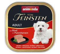 Animonda Vom Feinsten Dog Adult Beef & Turkey Hearts 150 g | 4017721829663