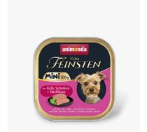 Animonda Vom Feinsten Dog Mini Adult teļš, šķiņķis, baziliks 100 g | 4017721823609