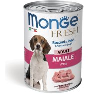 Monge Dog Fresh Adult Chunks in Loaf with Pork 400 g | 8009470014465