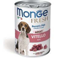 Monge Dog Fresh Adult Chunks in Loaf with Veal 400 g | 8009470014458