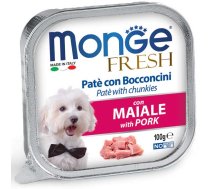 Monge Dog Fresh Pate and Chunkies with Pork 100 g | 8009470013093