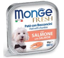 Monge Dog Fresh Pate and Chunkies with Salmon 100 g | 8009470013086