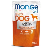 Monge Dog Grill Pouch Senior Chunkies Rich in Duck 100 g | 8009470013185