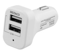 Deltaco Car charger 1x USB-C, PD 20 W, 1x USB-A, 12 W, 32 W, black / USBC-CAR121  (USBC-CAR121)